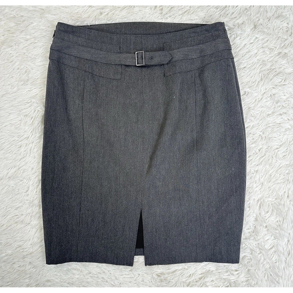 Express Women's Business Formal Pencil Gray Work Career Chic Preppy Skirt Size 6